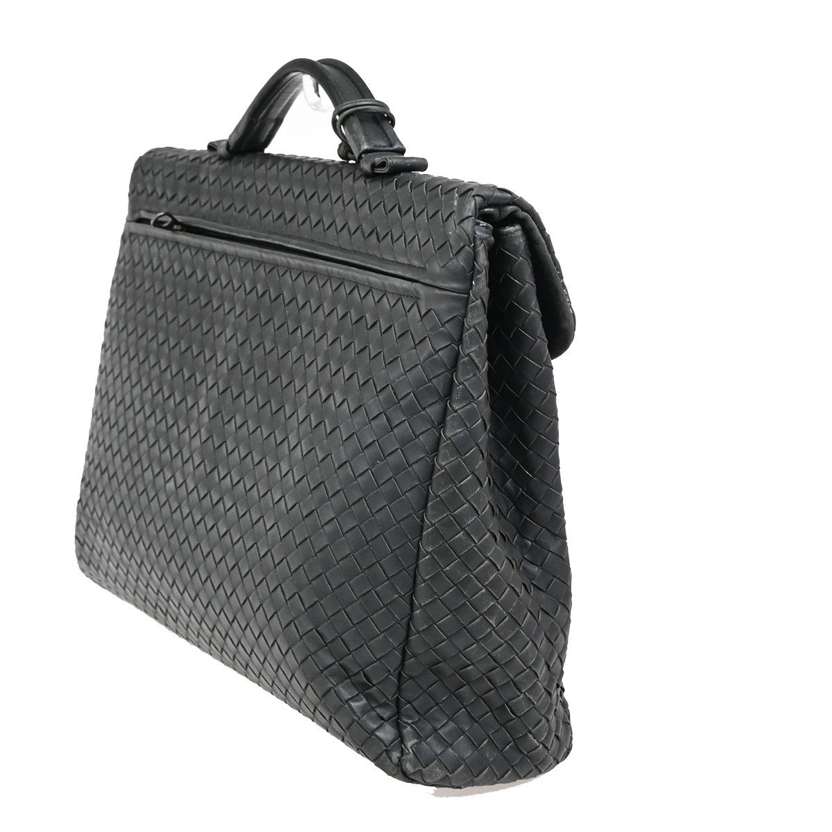 BOTTEGA VENETA Intrecciato Hand Bag Business Bag Leather Gray Italy 31KA816