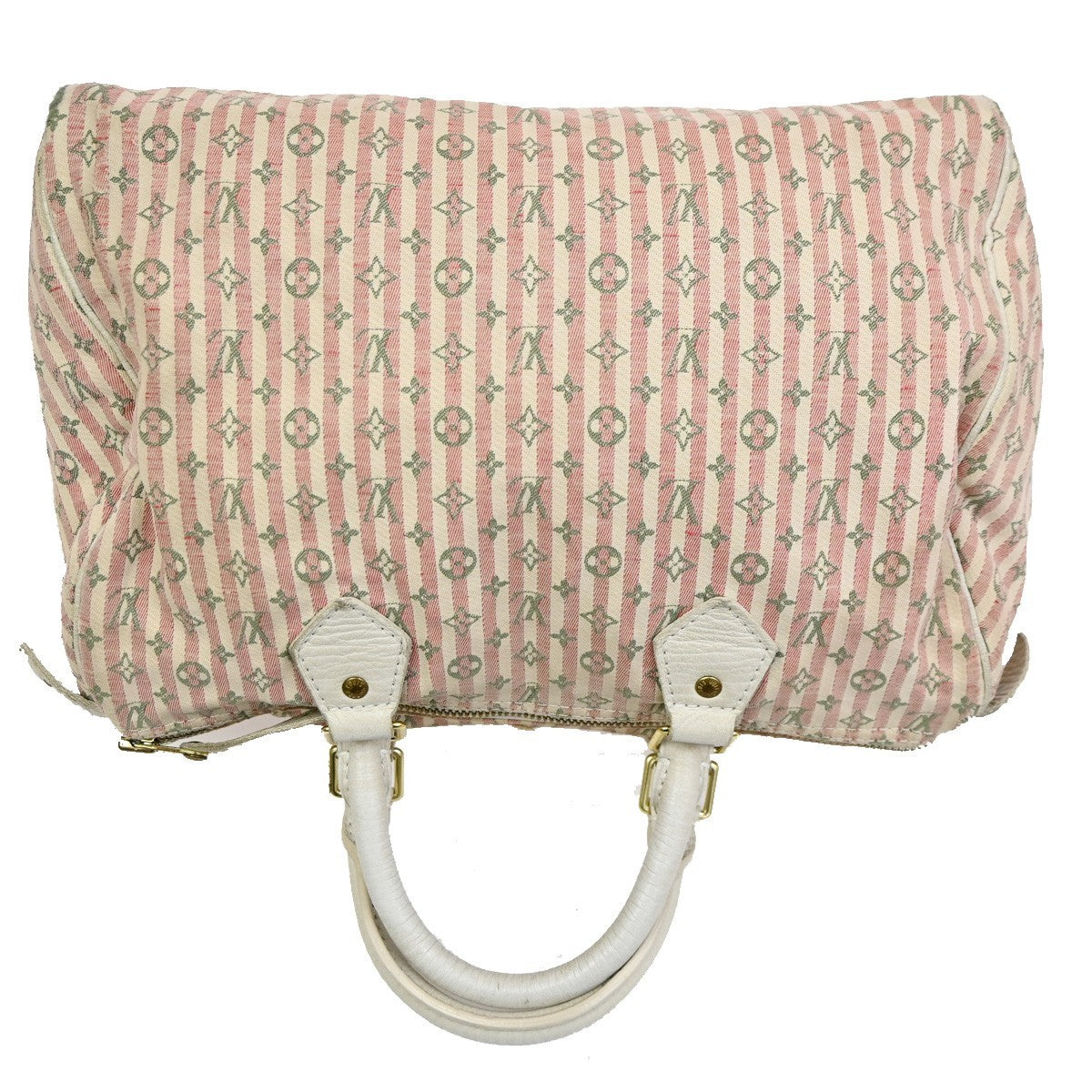 LOUIS VUITTON Speedy 30 Travel Hand Bag Monogram Mini Lin Rouge M95501 32TA283