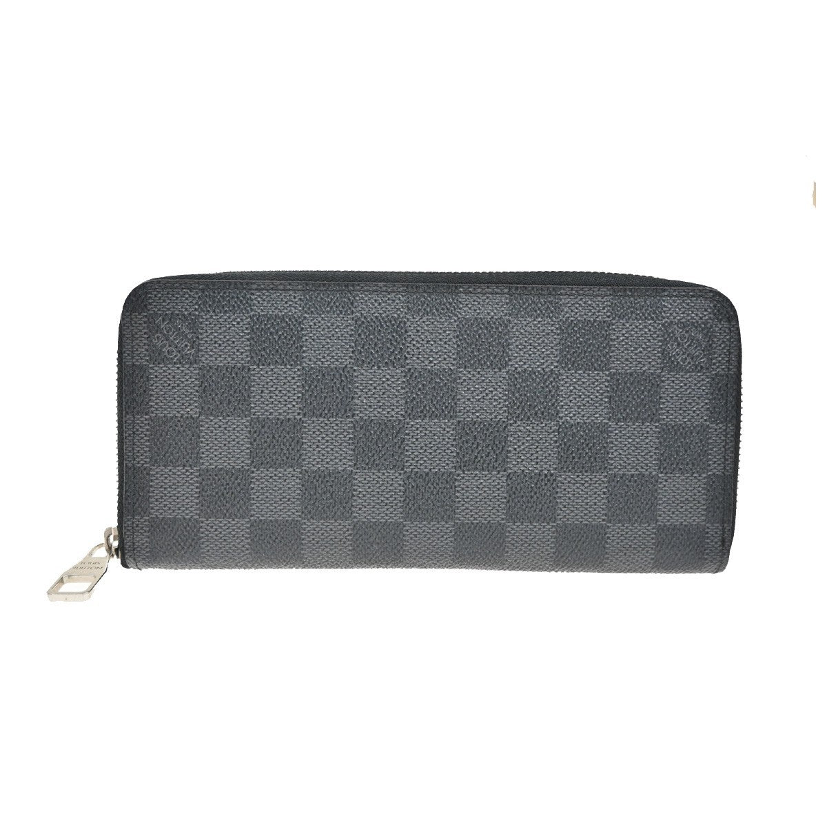 LOUIS VUITTON Long Zippy Wallet Vertical Damier Graphite Leather N63095 83KB339