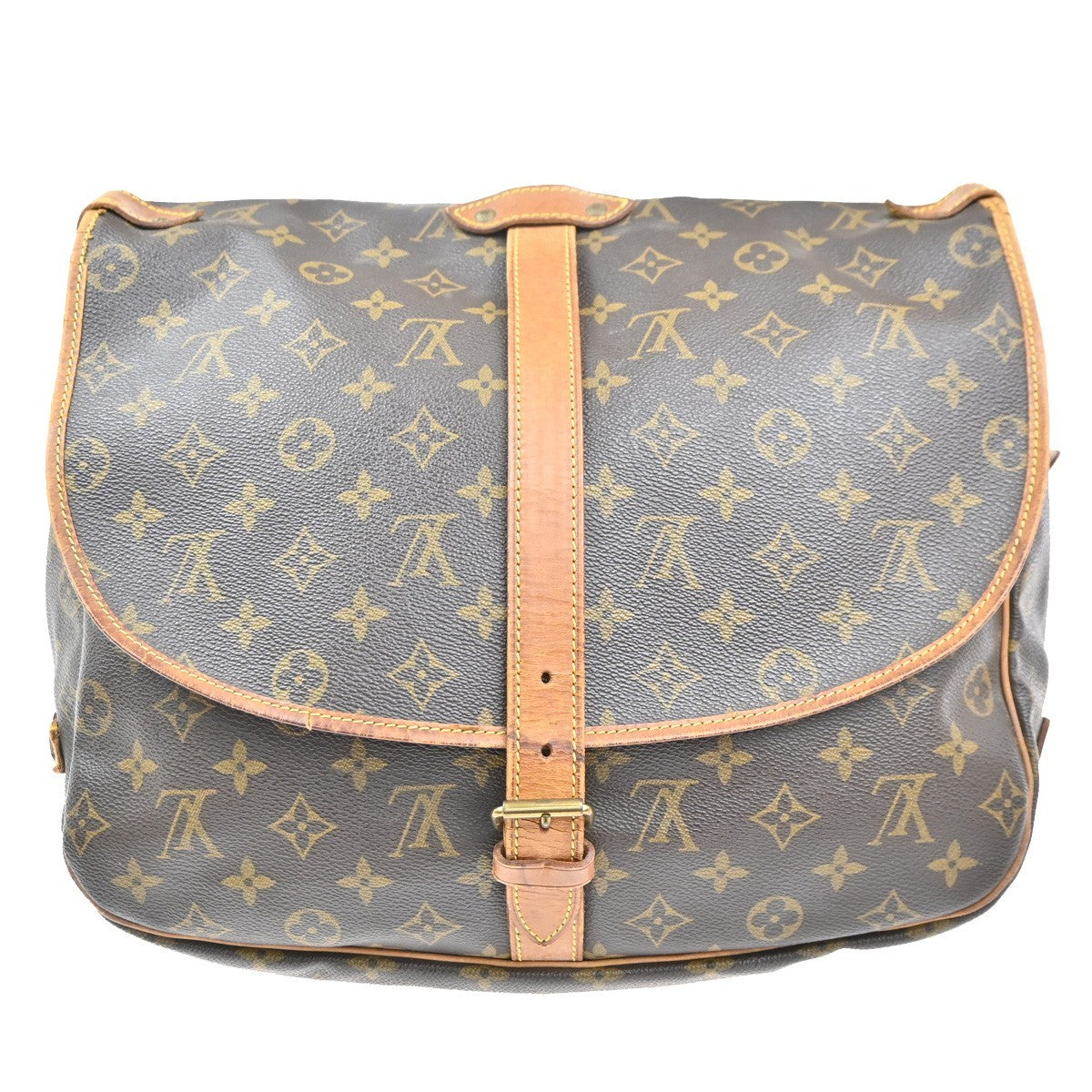 LOUIS VUITTON Saumur 35 Shoulder Bag Monogram Leather BN France M42254 31MA327