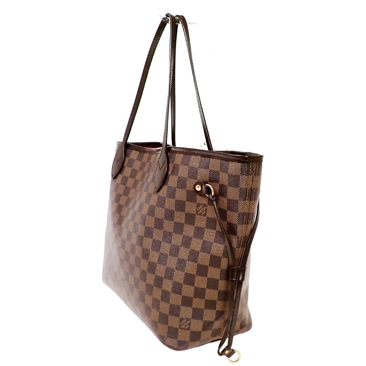 LOUIS VUITTON Neverfull MM Shoulder Bag Damier Ebene Leather BN N41358 686RH759