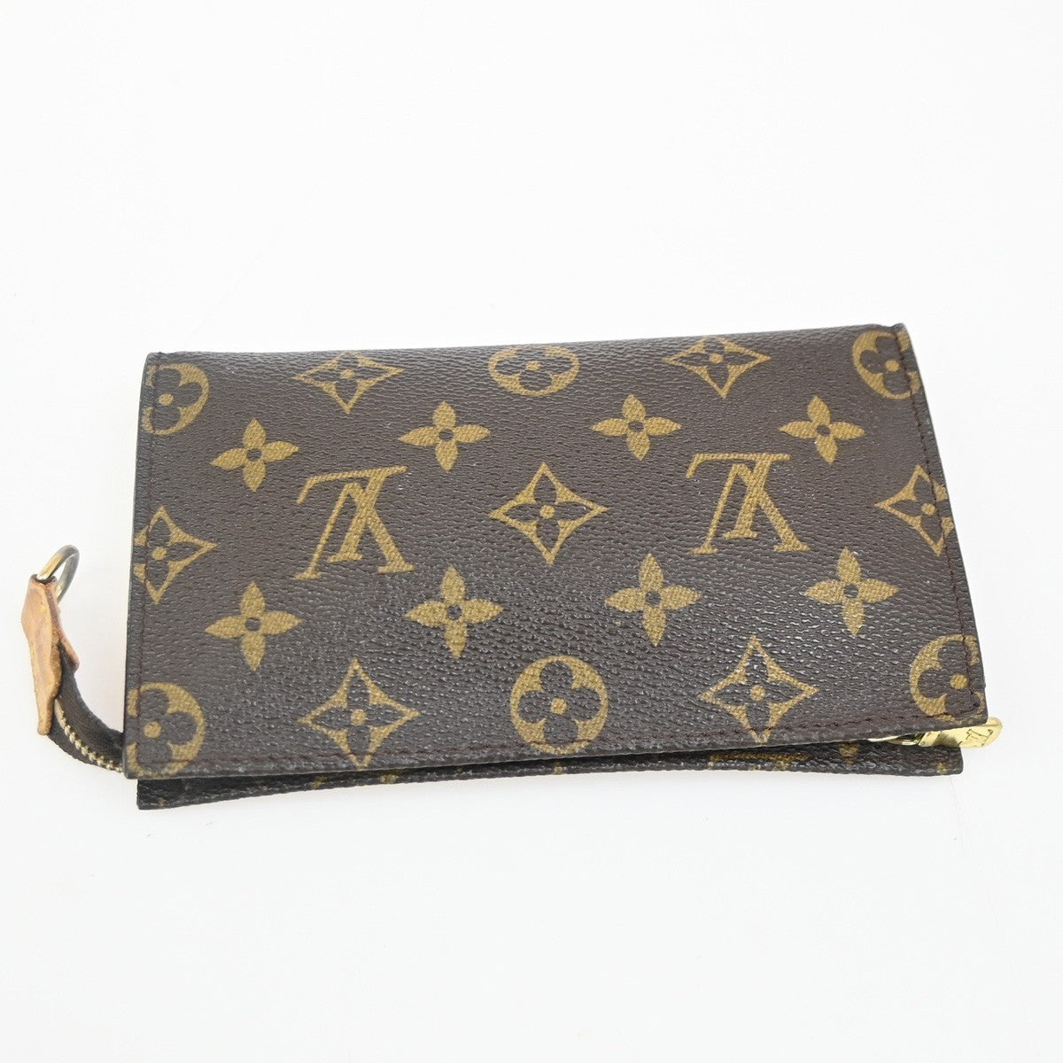 LOUIS VUITTON Poche Toilette 15 Clutch Pouch Bag Monogram Leather M47546 05KC058