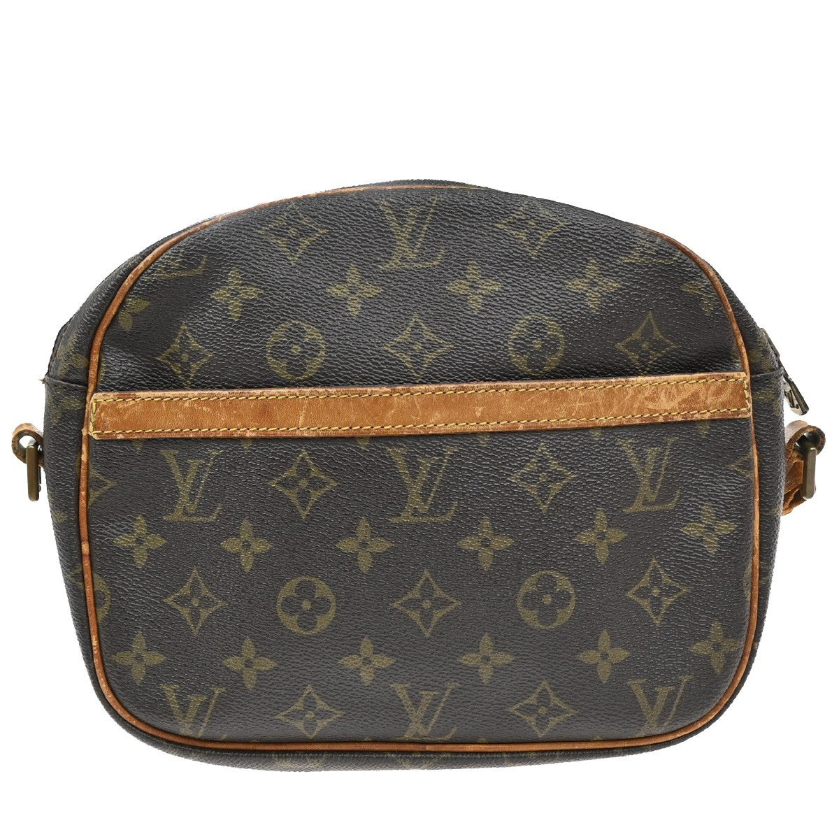 LOUIS VUITTON Senlis Shoulder Bag Monogram Leather Brown France M51222 05KB695