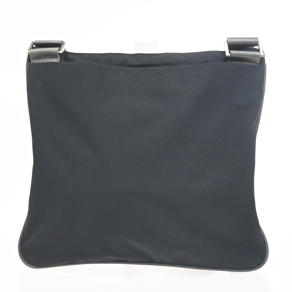 PRADA Logo Sport Line Shoulder Crossbody Bag Nylon Canvas Black SHW 65ZA344