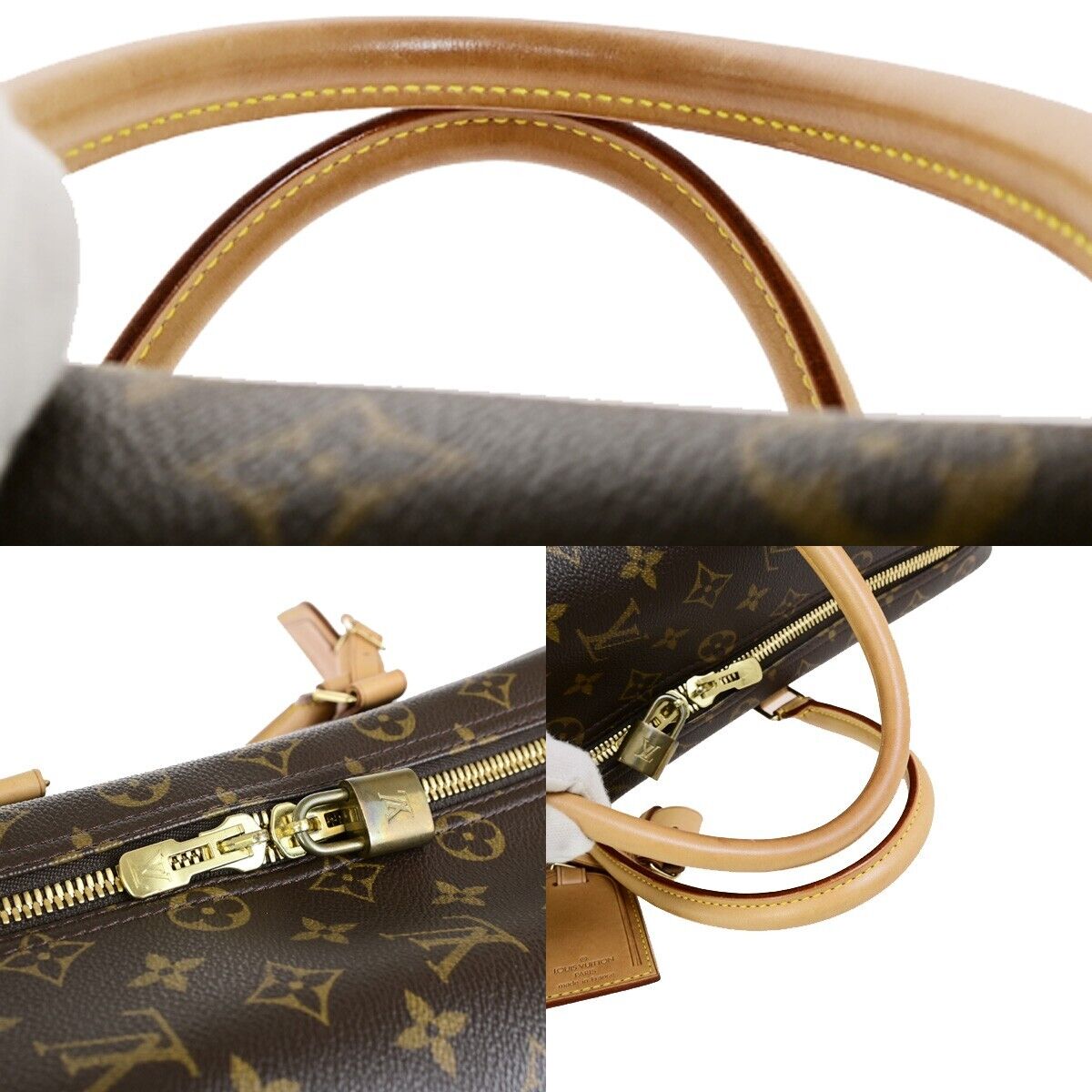 LOUIS VUITTON Sirius 50 Travel Hand Bag Monogram Leather Brown M41406 12RF197