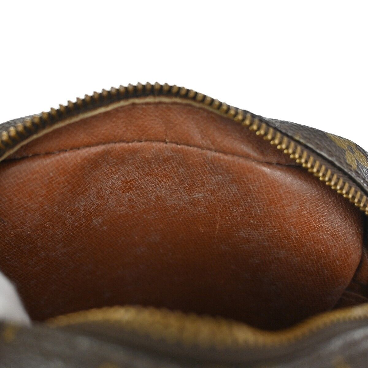 LOUIS VUITTON Danube Shoulder Bag Monogram Leather Brown France M45266 64FA199