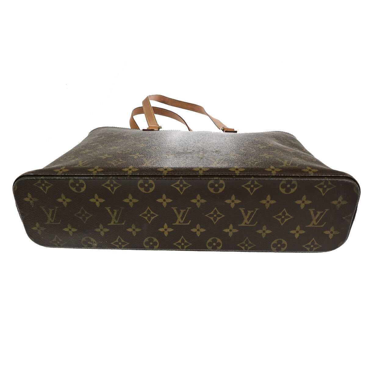 LOUIS VUITTON Logo Luco Shoulder Tote Bag Monogram Leather Brown M51155 87SJ459