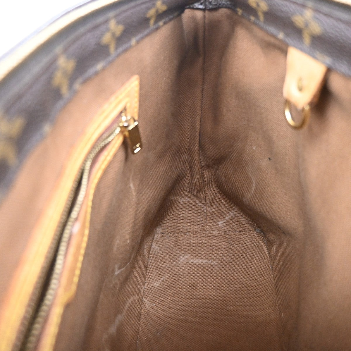 LOUIS VUITTON Cabas Piano Shoulder Bag Monogram Leather Brown M51148 39YH177