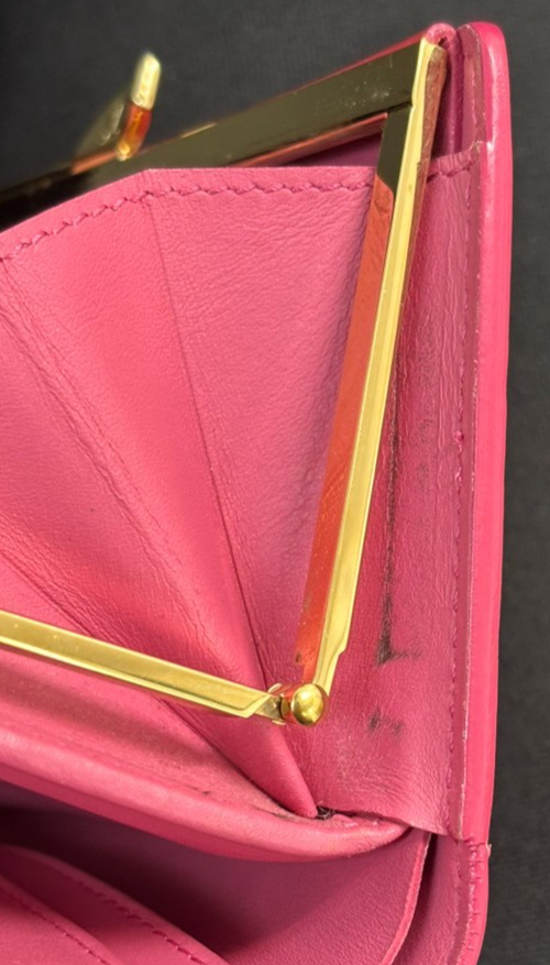 LOUIS VUITTON Porte-Monnaie Viennois Wallet Monogram Vernis Pink M9141F 63TA447