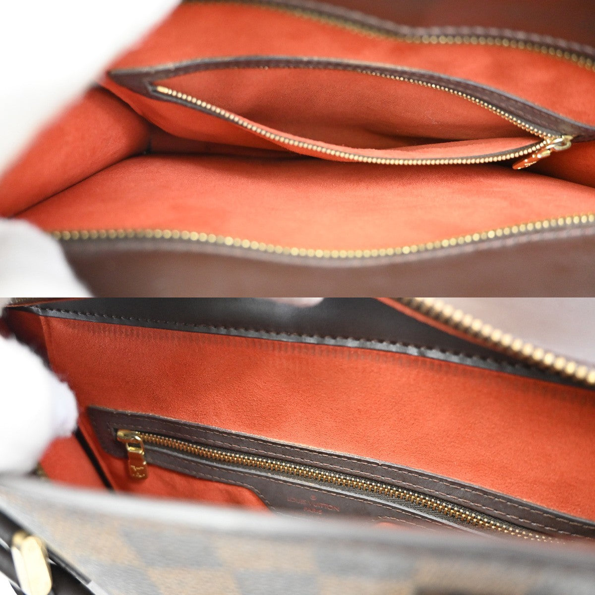 LOUIS VUITTON Venice PM Hand Tote Bag Damier Ebene Leather Brown N51145 82KB523
