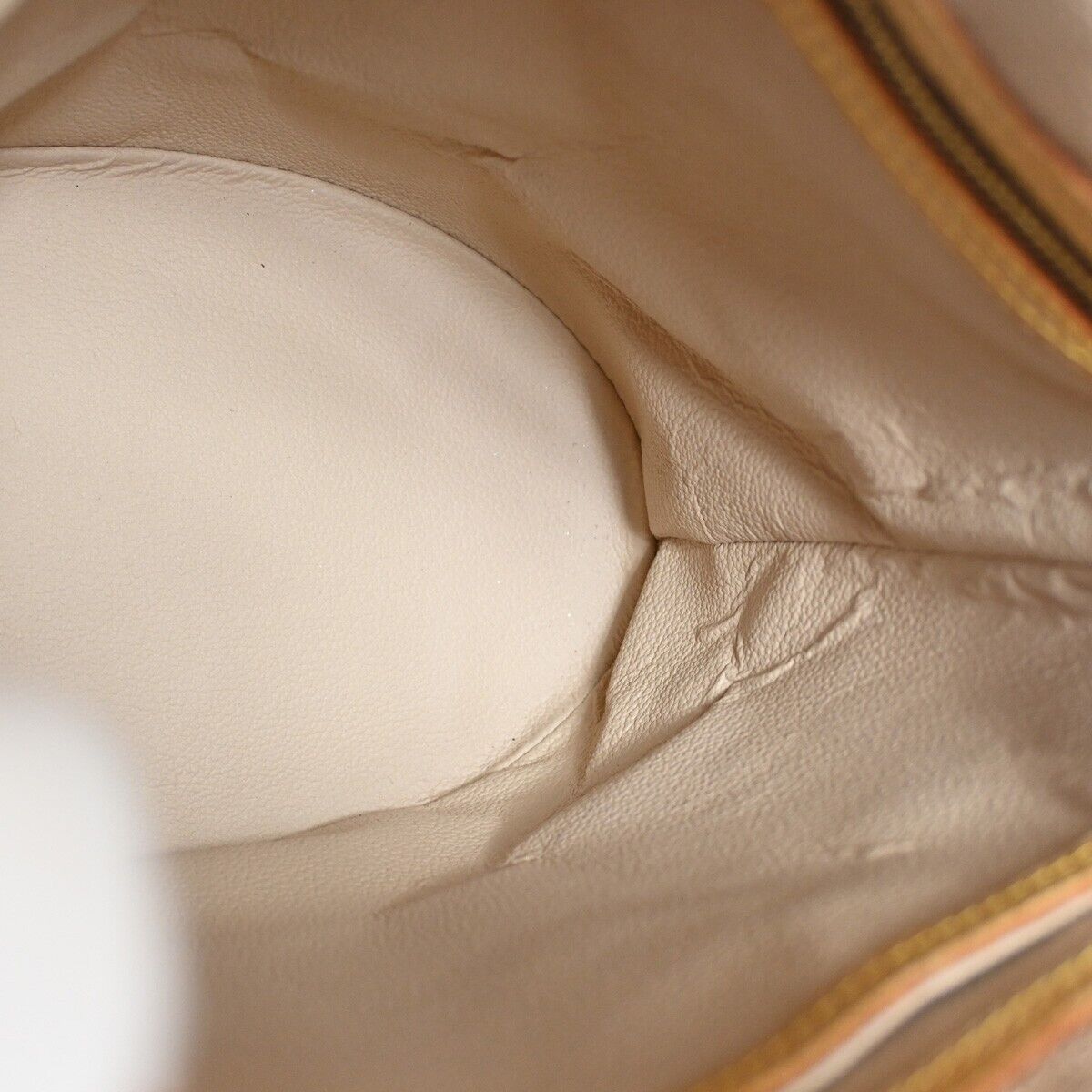 LOUIS VUITTON BUCKET PM Shoulder Tote Bag Monogram Leather Brown M42238 98SH015