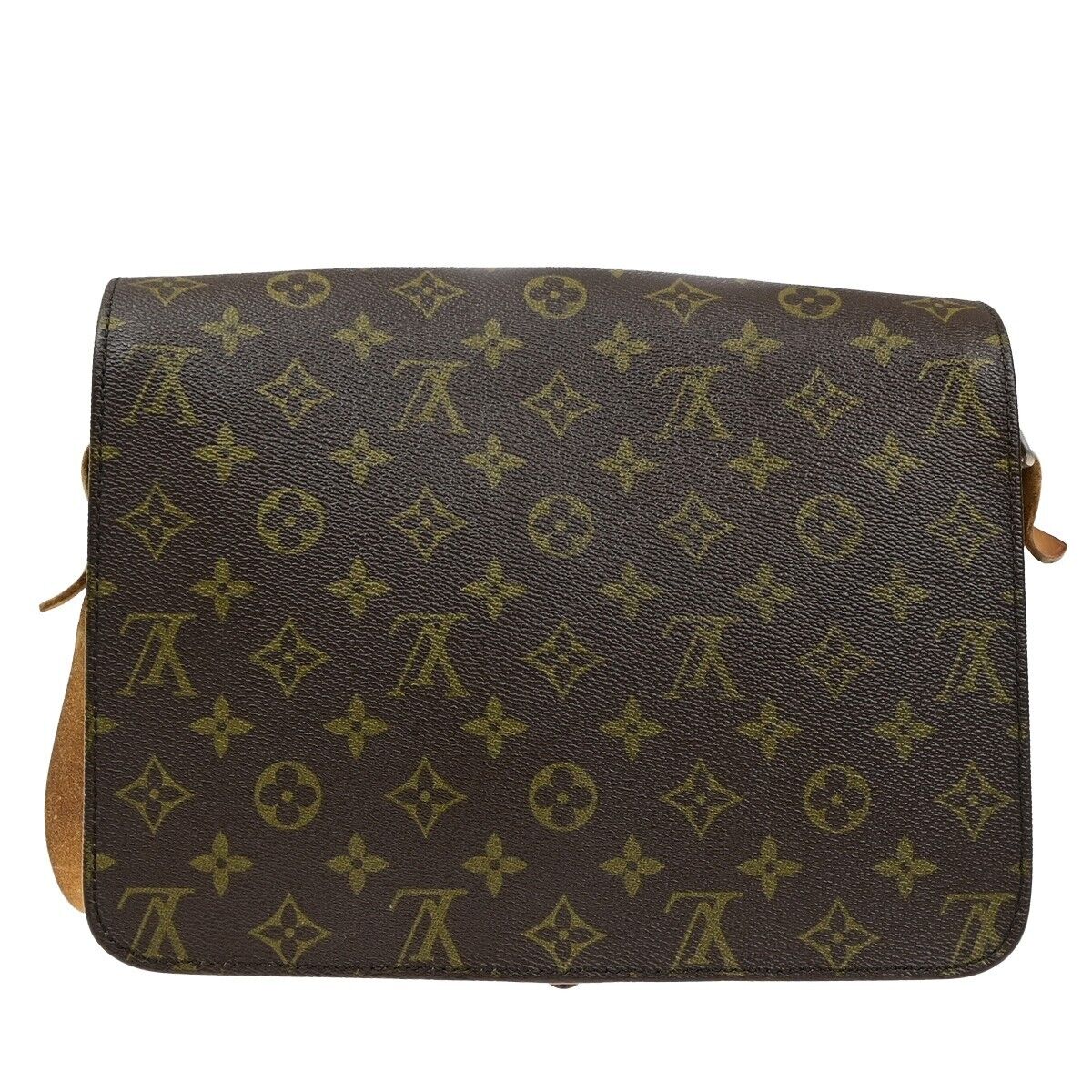 LOUIS VUITTON Cartouchiere GM Shoulder Bag Monogram Leather Brown M51252 60EE004