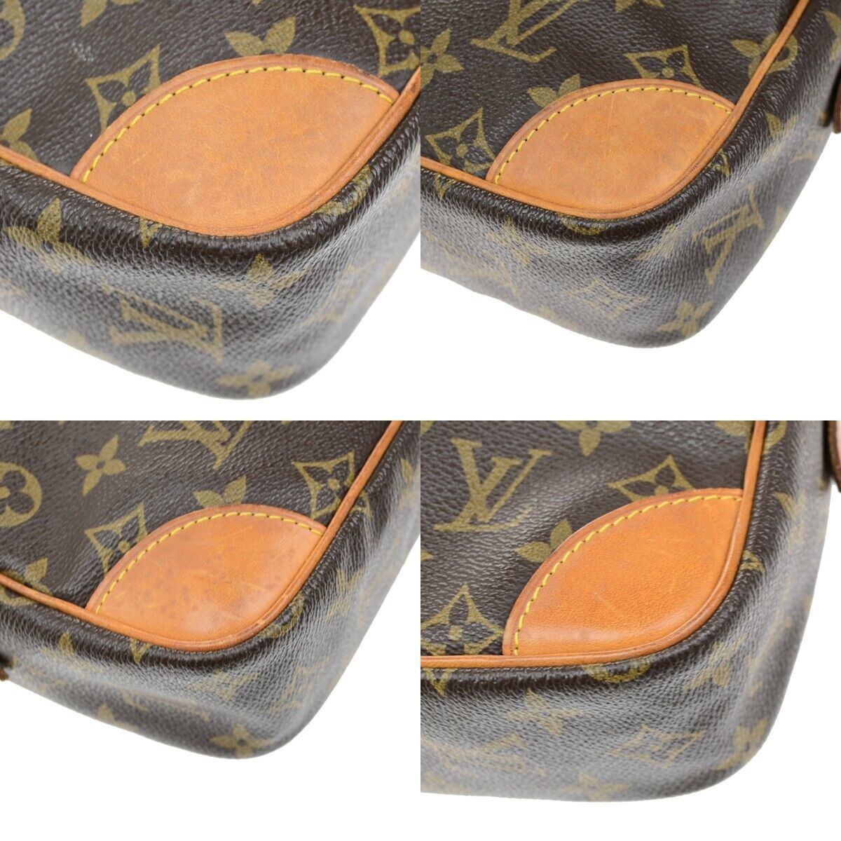 LOUIS VUITTON Compiegne 28 Clutch Bag Monogram Leather Brown GHW M51845 63ED999