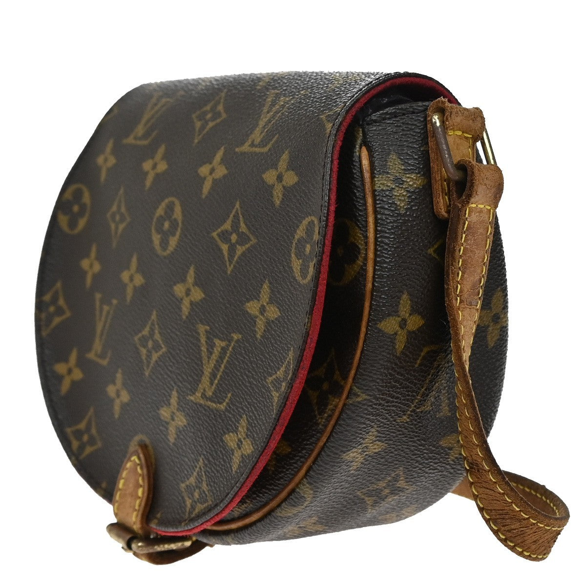 LOUIS VUITTON LV Tambourine Shoulder Bag Monogram Leather Brown M51179 87KP096