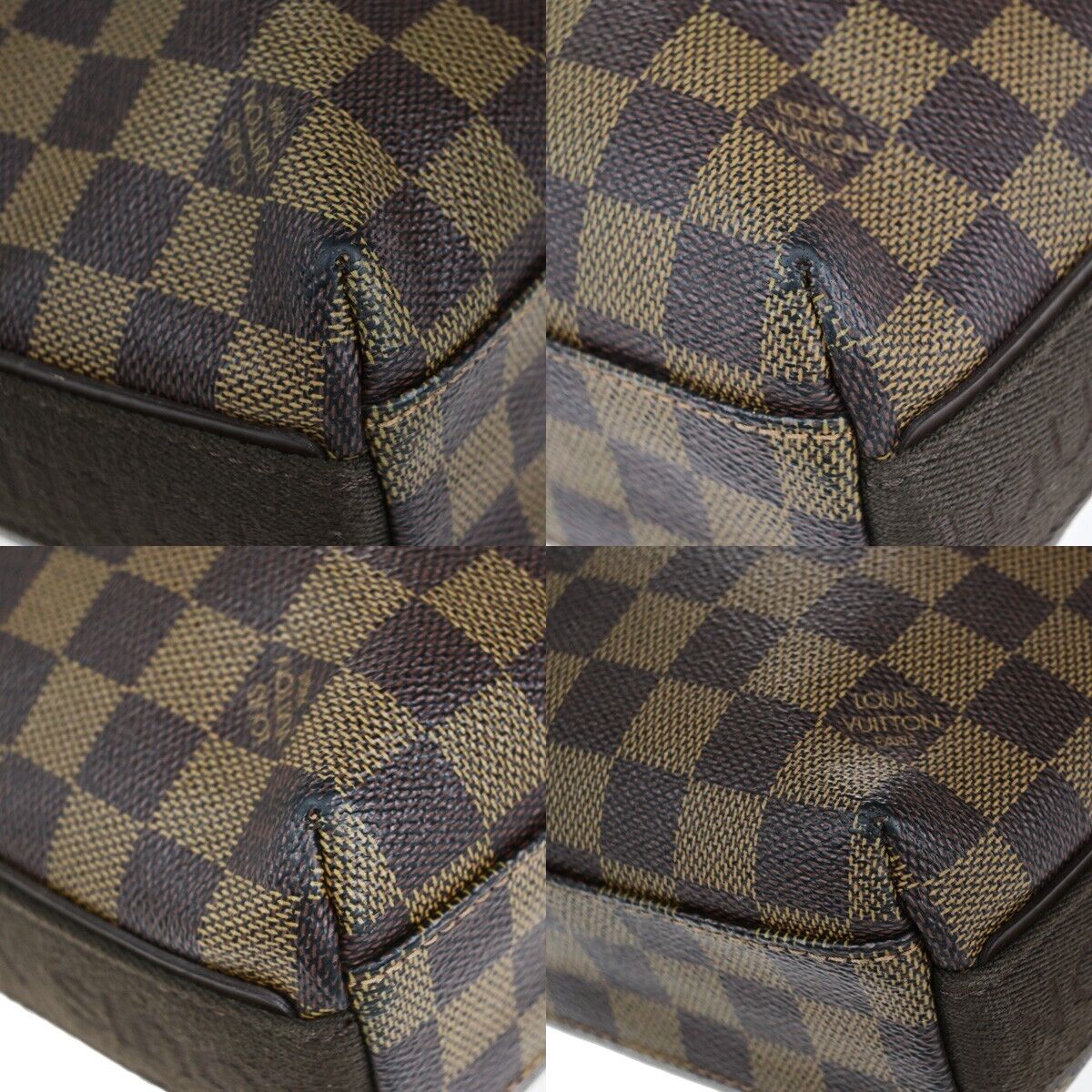 LOUIS VUITTON Trotter Bobur Shoulder Bag Damier Ebene Leather BN N41135 79EC528