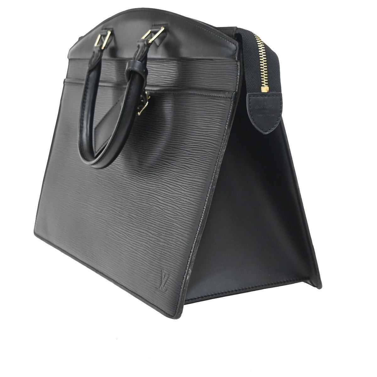 LOUIS VUITTON LV Logo Riviera Hand Bag Epi Leather Black France M48182 33KD051