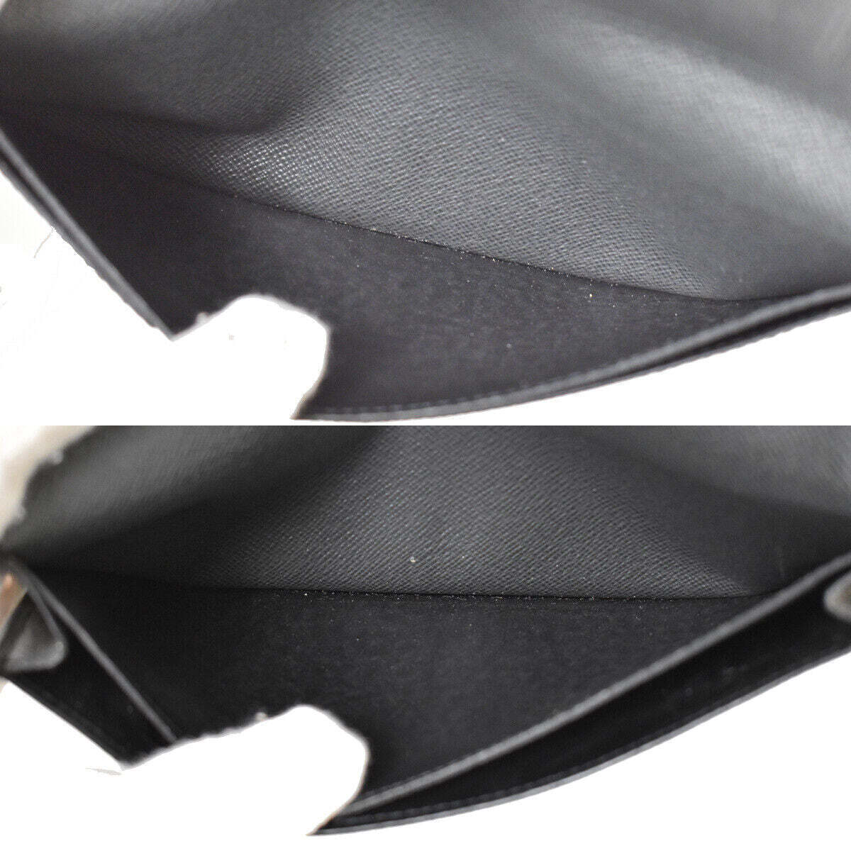 LOUIS VUITTON Portefeuille Long Bifold Wallet Taiga Leather Black M30541 04YC256
