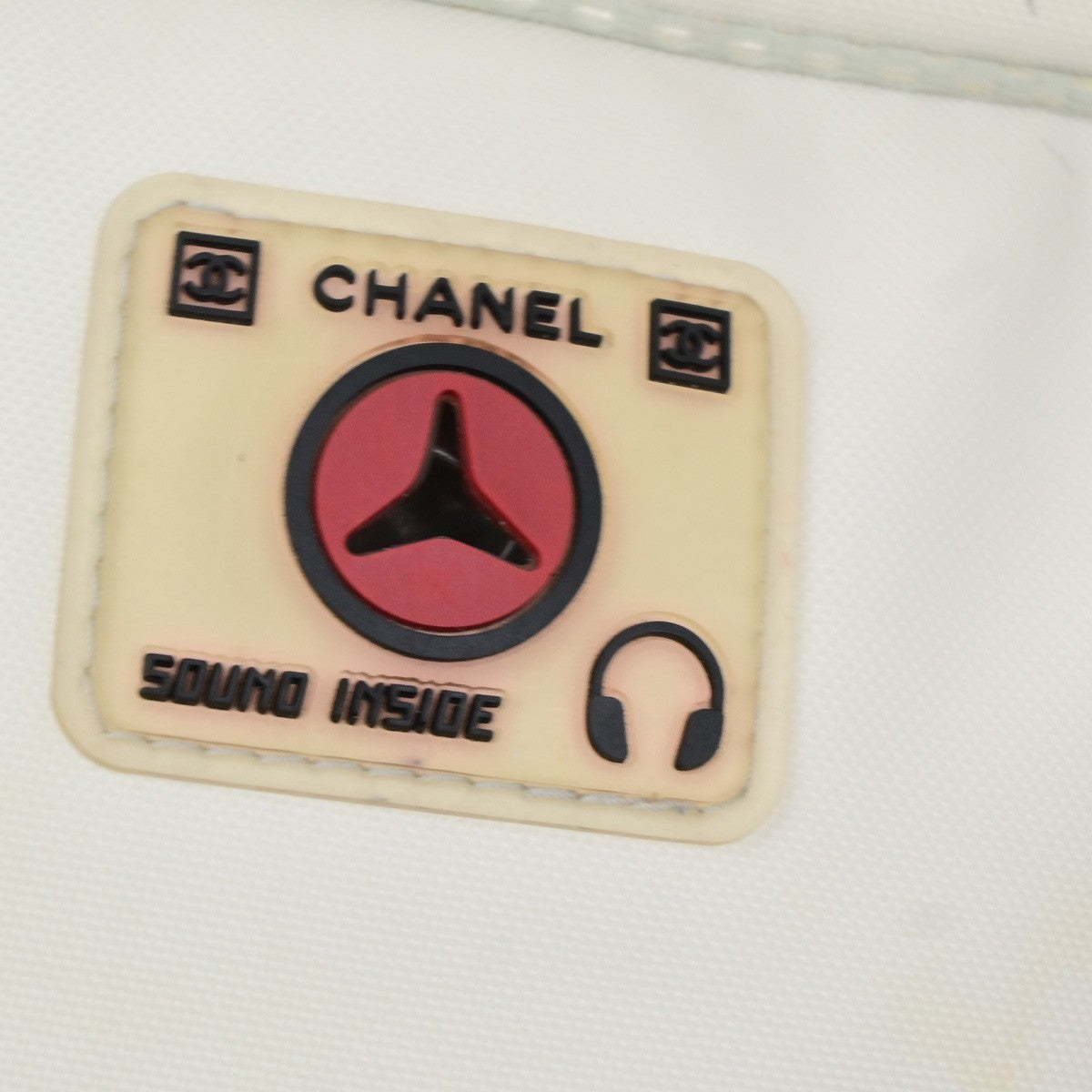 CHANEL Sports Line Camellia Shoulder Bag  Nylon  Canvas White Italy 74KD194