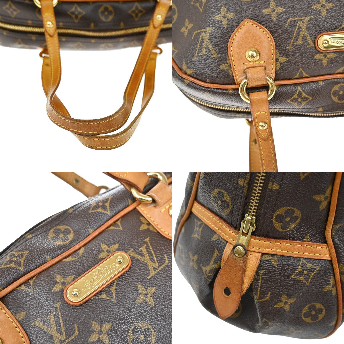 LOUIS VUITTON Montorgueil GM Shoulder Bag Monogram Leather Brown M95566 93KB514