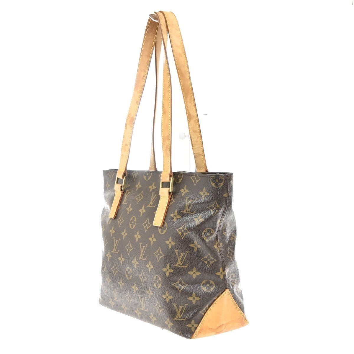 LOUIS VUITTON Cabas Piano Shoulder Bag Monogram Leather Brown M51148 35MA229
