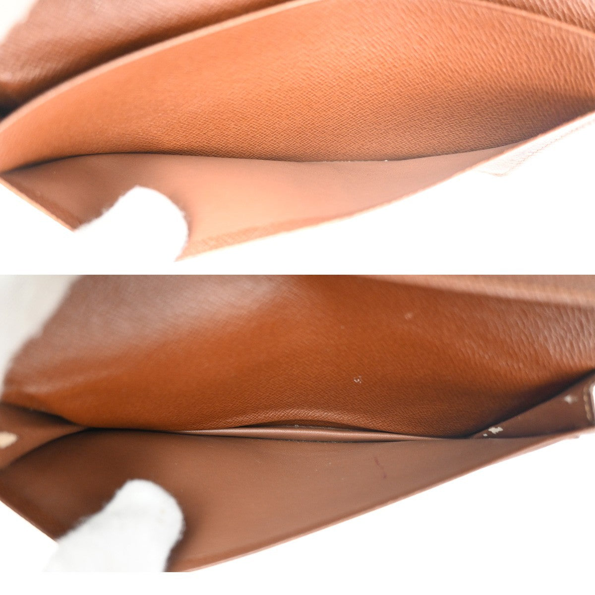 LOUIS VUITTON LV Logo 2 Set Bifold Wallet Monogram Leather Brown 02KC912