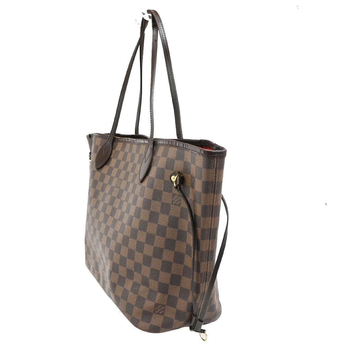 LOUIS VUITTON Neverfull MM Shoulder Bag Damier Ebene Leather BN N51105 16TA695