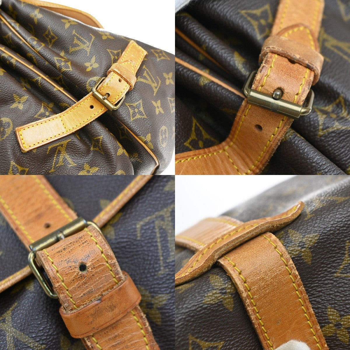 LOUIS VUITTON Saumur 35 Shoulder Bag Monogram Leather BN France M42254 82EG372