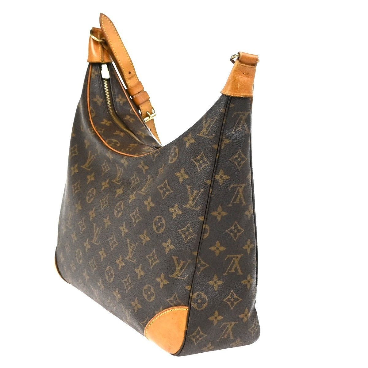 LOUIS VUITTON Boulogne 35 Shoulder Bag Monogram Leather Brown M51260 84YJ042