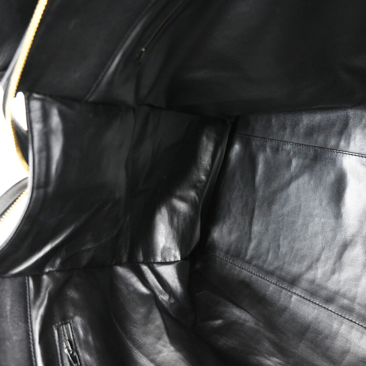 CHANEL CC Logo Bicolore Chain Shoulder Bag Leather Black GHW Italy 767RJ726