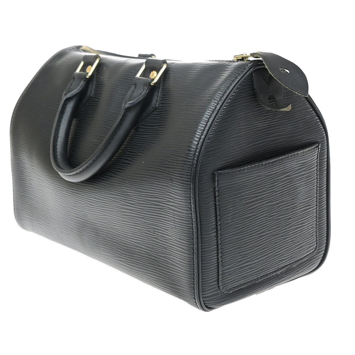 LOUIS VUITTON LV Speedy 25 Travel Hand Bag Epi Leather Black M59032 16MA703