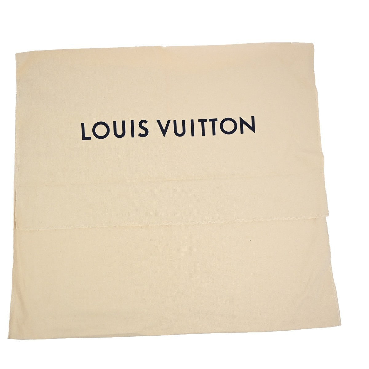 LOUIS VUITTON Logo 10 Set Dust Bag Drawstring Canvas Cotton Beige Brown 01KB865