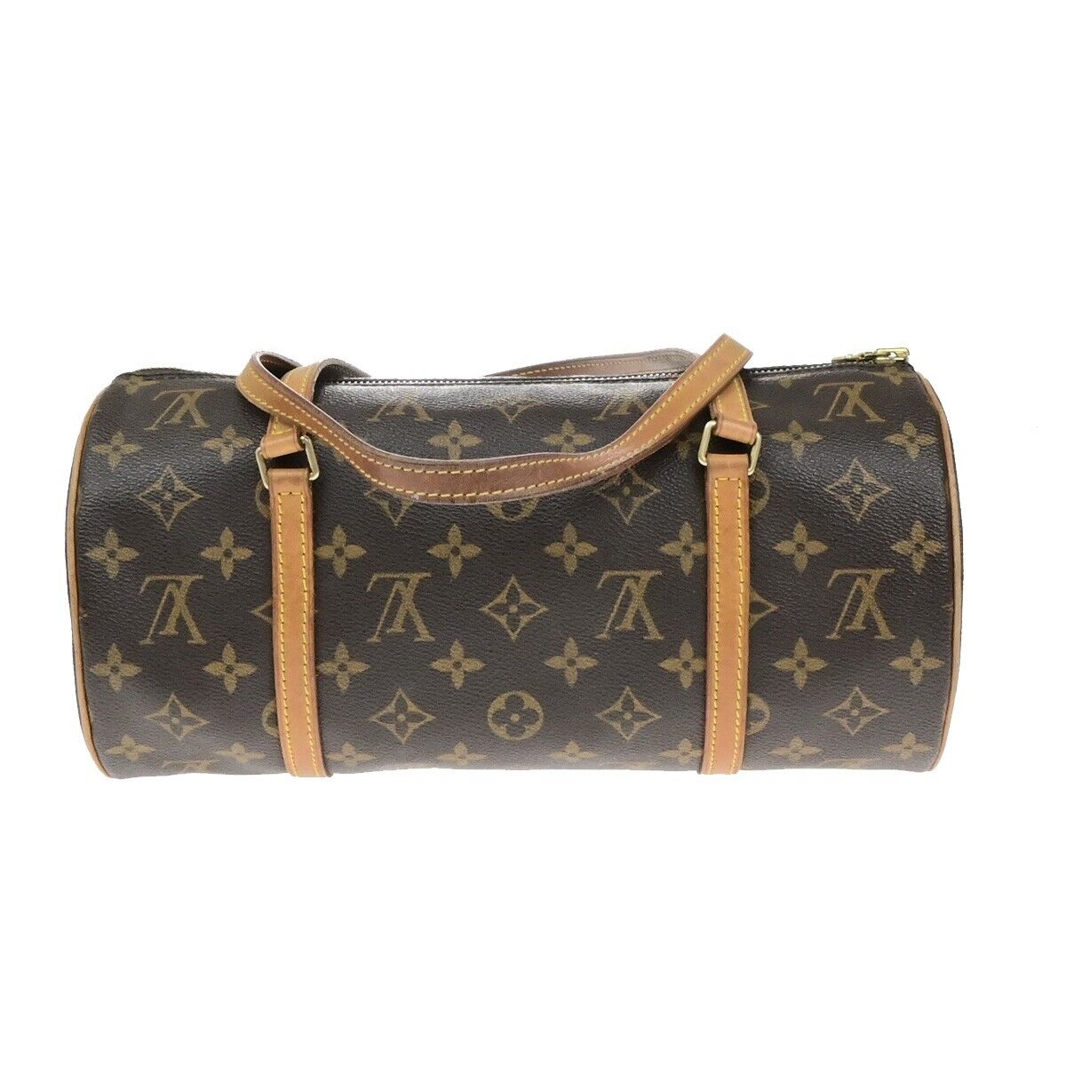 LOUIS VUITTON Logo PAPILLON 30 Hand Bag Monogram Leather Brown M51365 86ED925