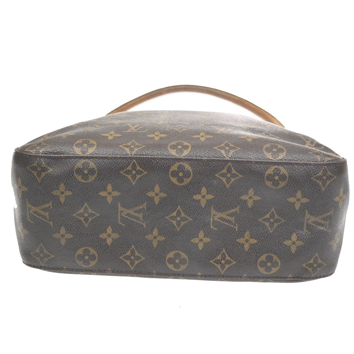 LOUIS VUITTON Logo Looping GM Shoulder Bag Monogram Leather Brown M51145 39KC481