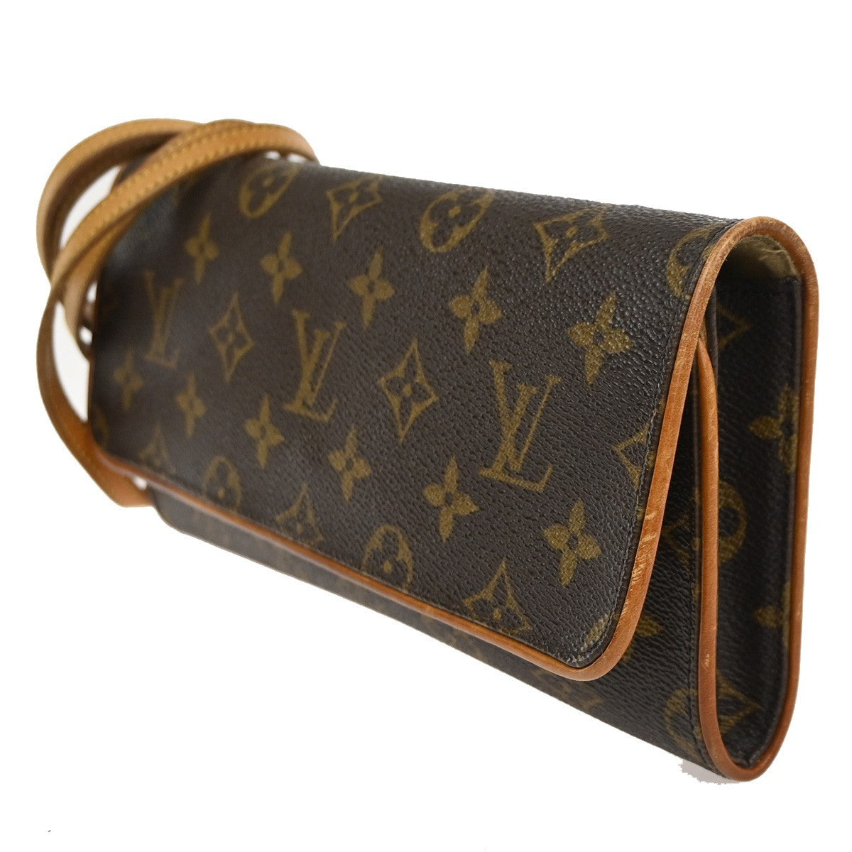 LOUIS VUITTON Pochette Twin GM 2Way Shoulder Bag Monogram Brown M51852 34CA808