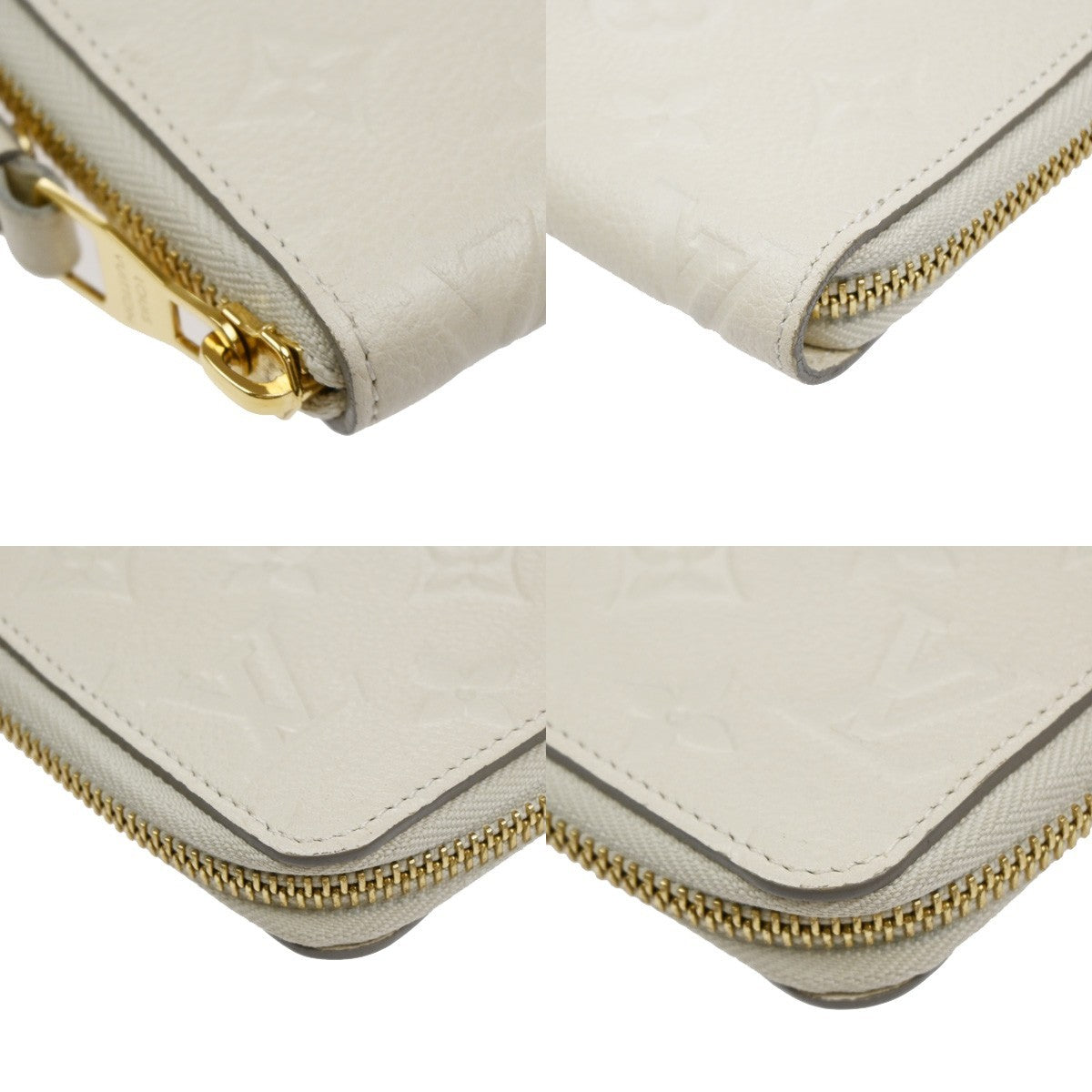 LOUIS VUITTON Secret Long Wallet Monogram Empreinte White M93437 77MA577