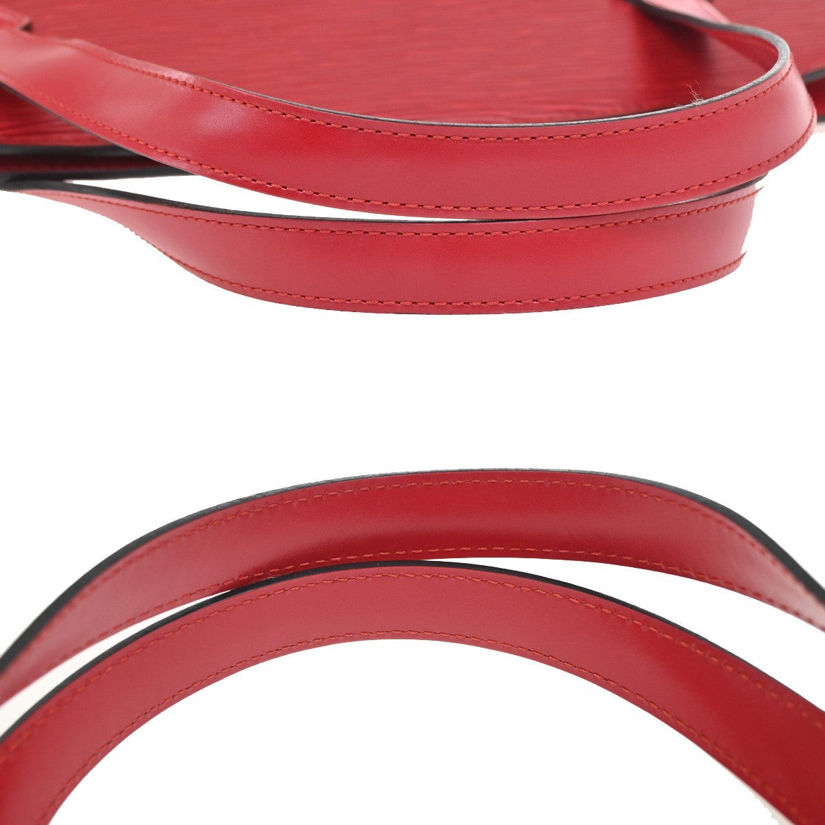LOUIS VUITTON Saint Jacques Shoulder Hand Bag Epi Leather Red M52277 74RL925
