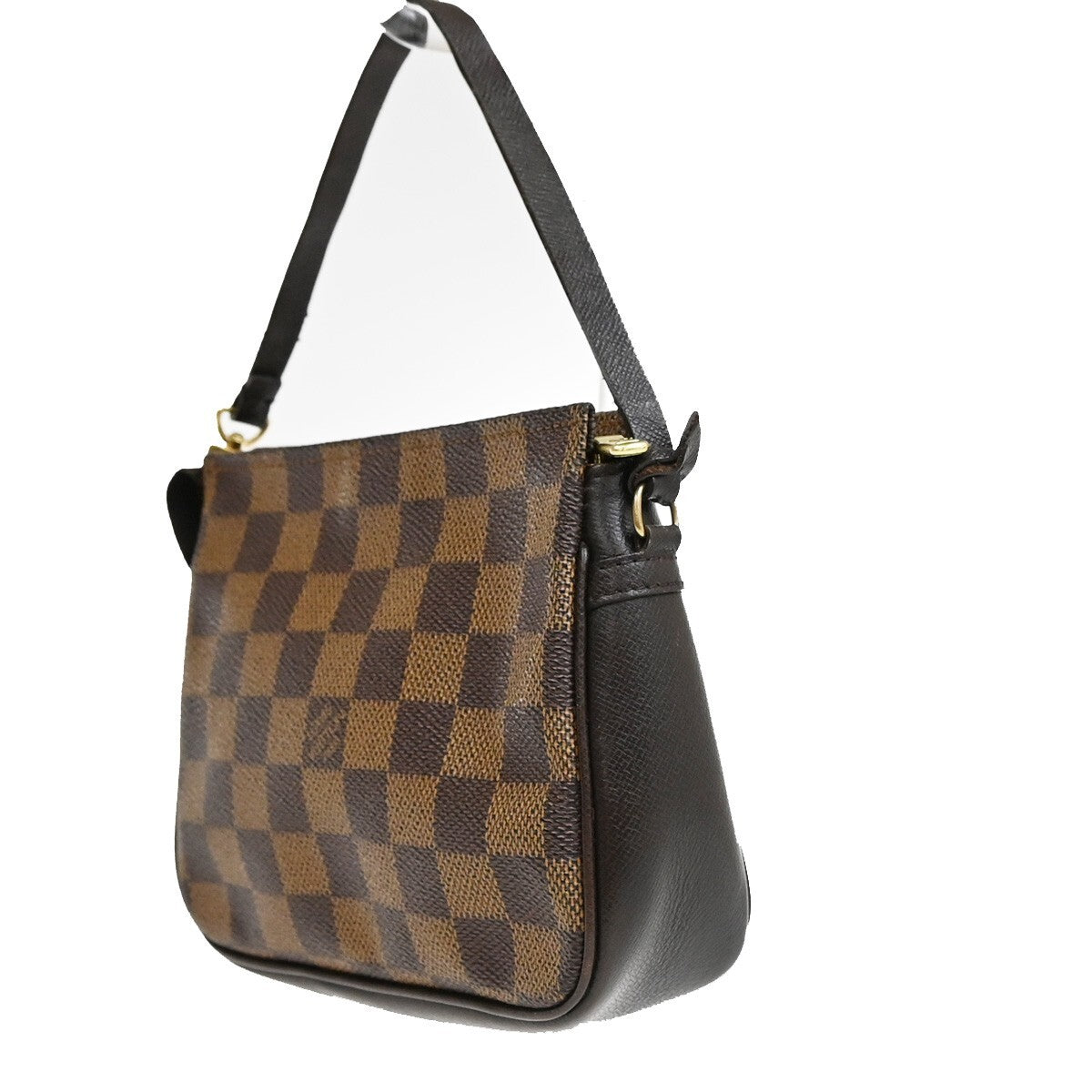 LOUIS VUITTON  Trousse Makeup Hand Bag Damier Ebene Leather Brown N51982 61FB538