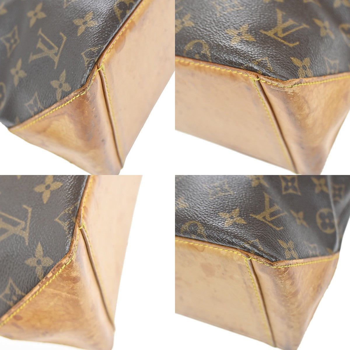 LOUIS VUITTON Cabas Piano Shoulder Bag Monogram Leather Brown M51148 39YH177