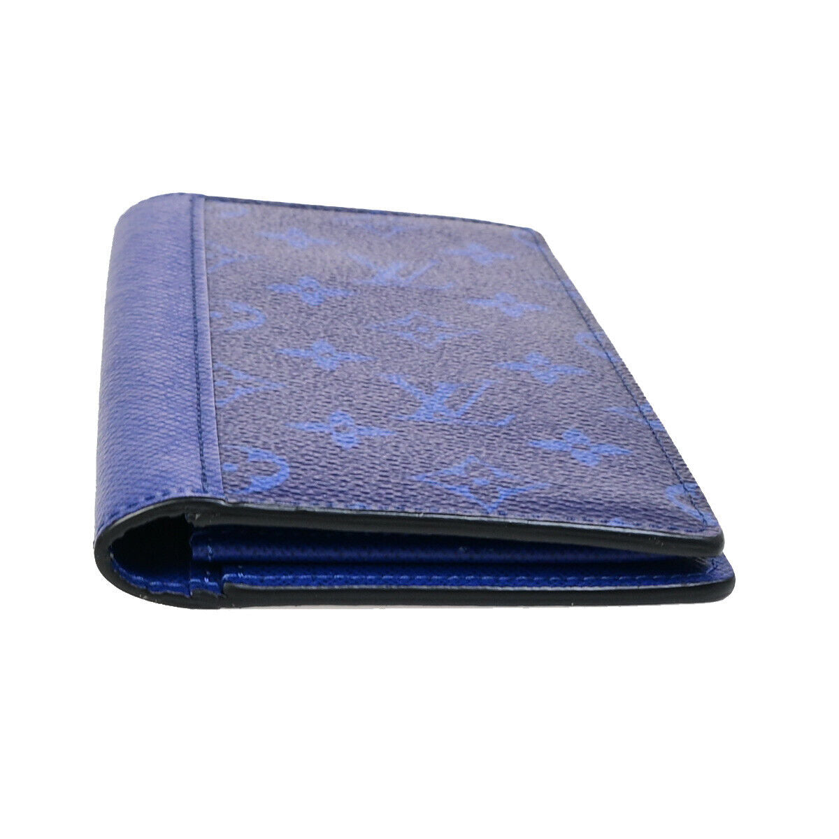 LOUIS VUITTON Portefeuille Brazza Bifold Wallet Taigarama Blue M30297 79YF746