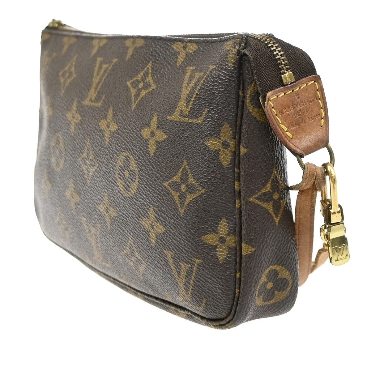 LOUIS VUITTON Pochette Accessoires Hand Bag Monogram Leather BN M51980 61SA069