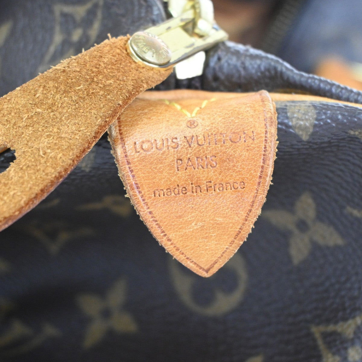 LOUIS VUITTON Speedy 30 Travel Hand Bag Monogram Leather Brown M41526 15CA900