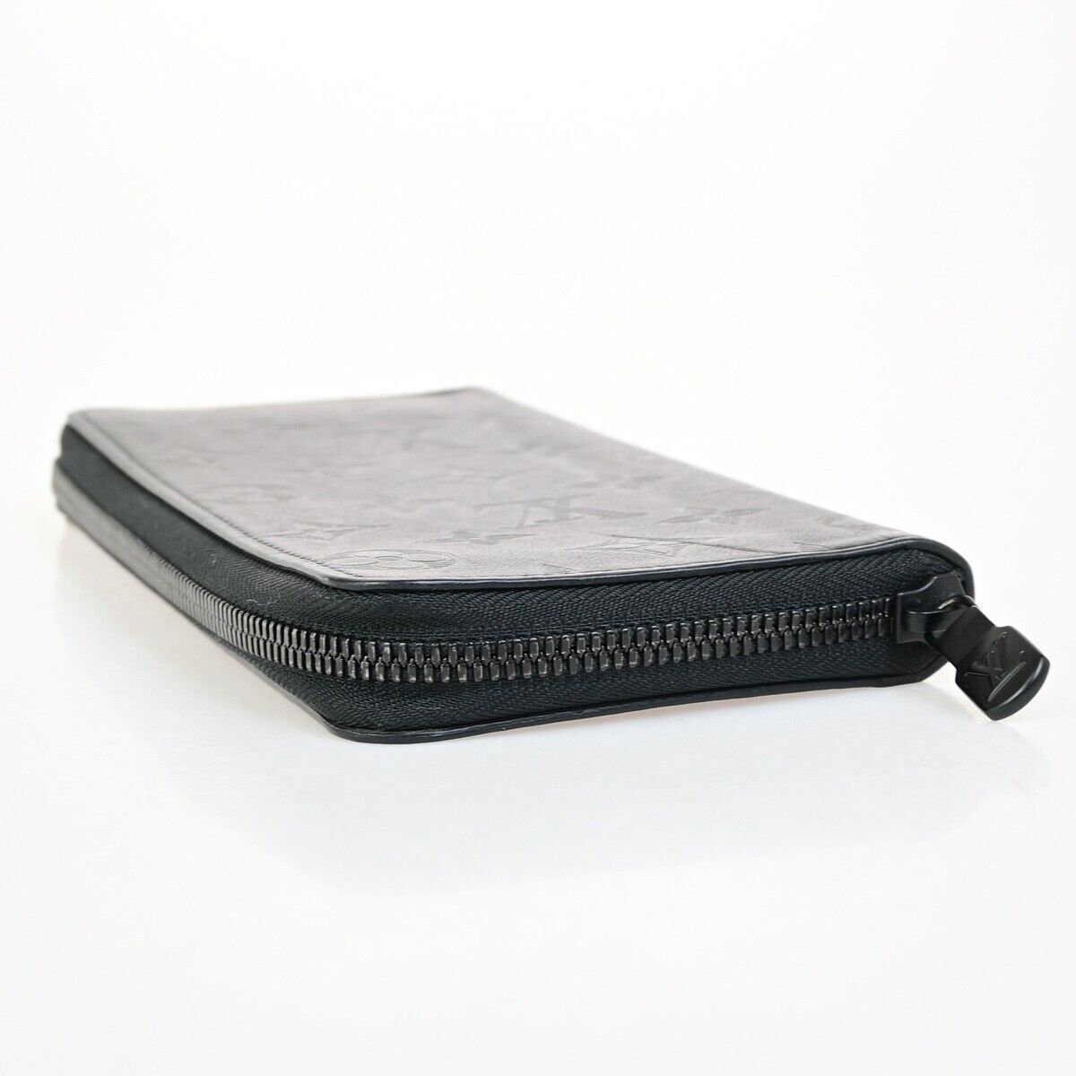 LOUIS VUITTON Vertical Long Zippy Wallet Monogram Shadow Black M62902 62FB267