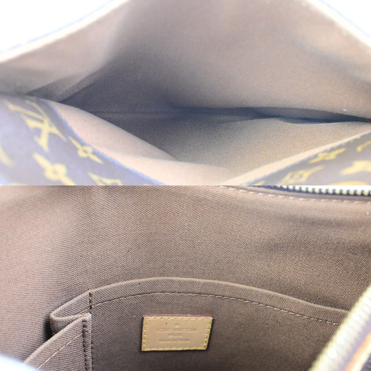 LOUIS VUITTON Odeon PM Shoulder Bag Monogram Leather Brown Spain M56390 76SJ503