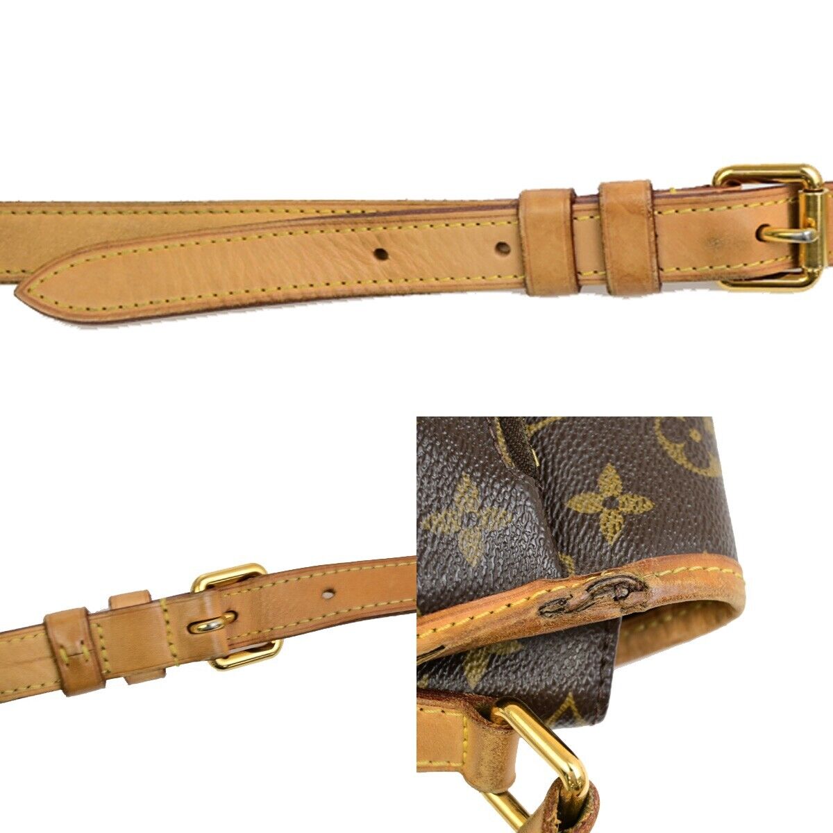 LOUIS VUITTON Menilmontant MM Shoulder Bag Monogram Leather BN M40473 31FB346