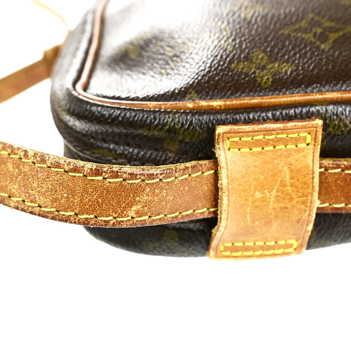 LOUIS VUITTON Jeune Fille PM Shoulder Bag Monogram Leather Brown M51227 67SJ522