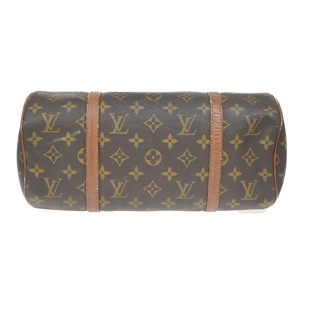 LOUIS VUITTON Logo PAPILLON 30 Hand Bag Monogram Leather Brown M51365 37ZA311