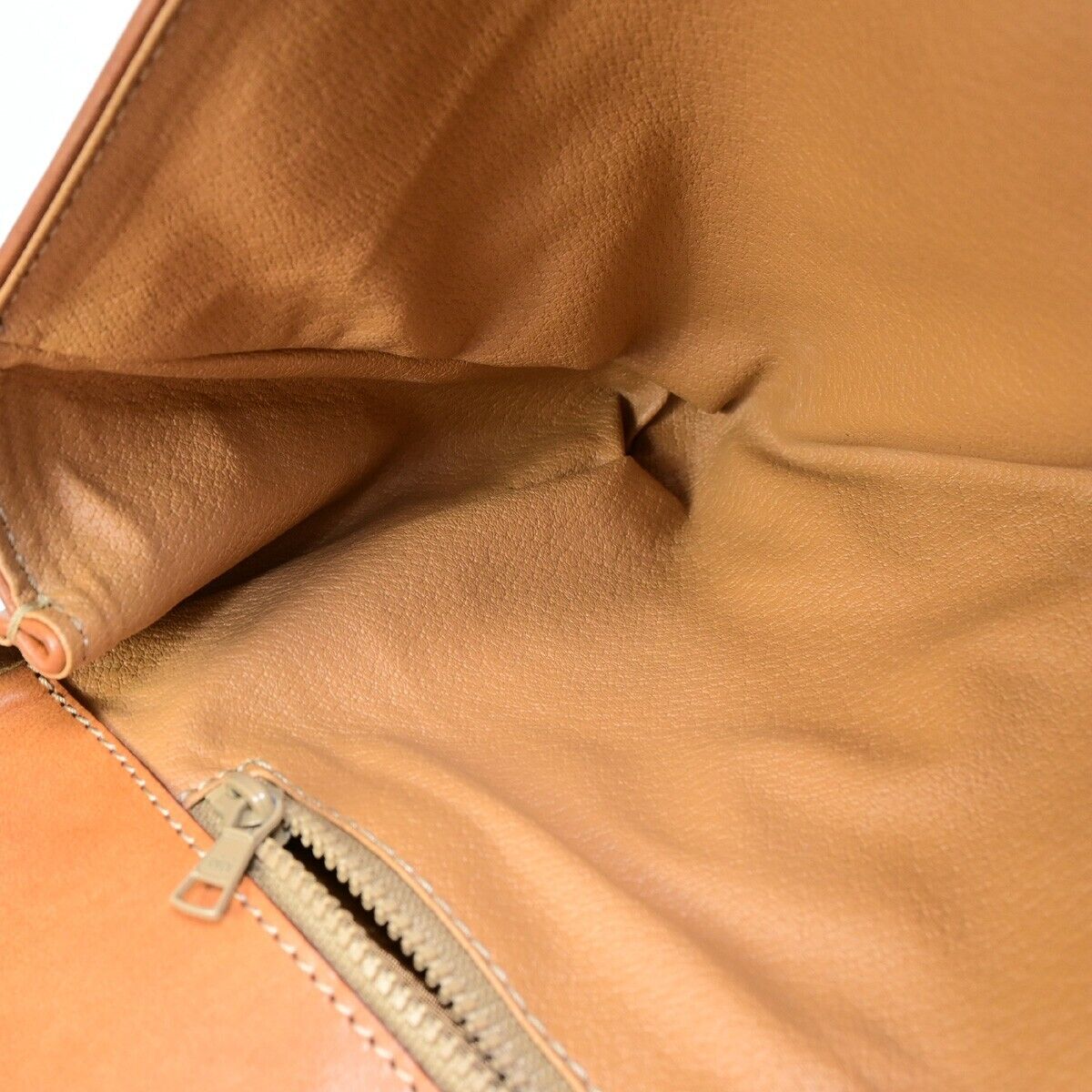 CELINE Logo Macadam Pattern Clutch Bag PVC Leather Brown GHW Italy 01EB540