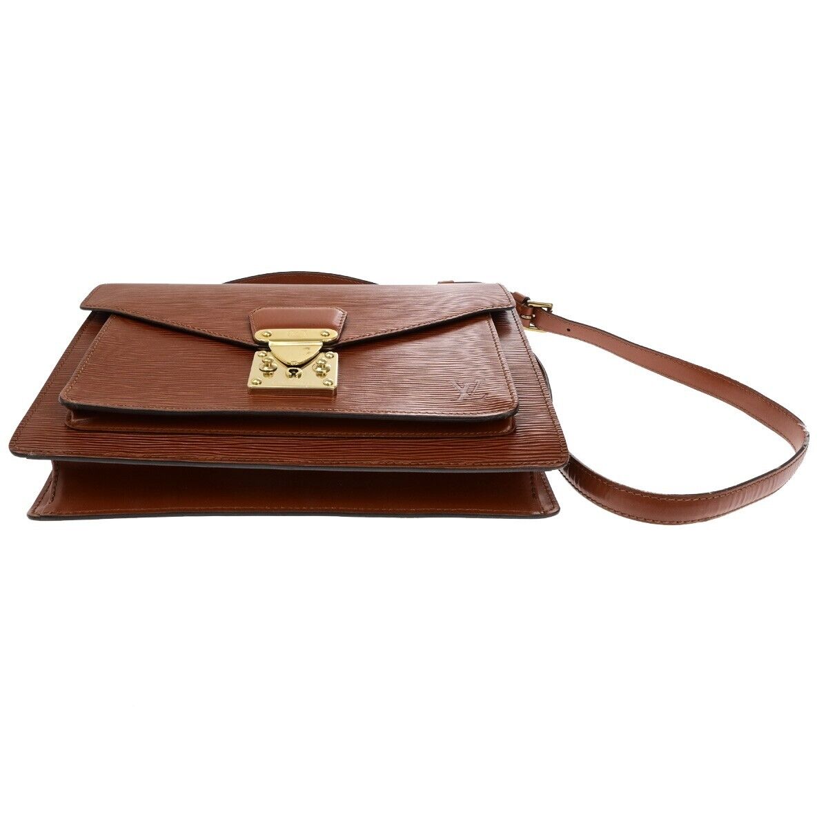 LOUIS VUITTON Monceau 2Way Shoulder Hand Bag Epi Leather Brown M52123 89ED458