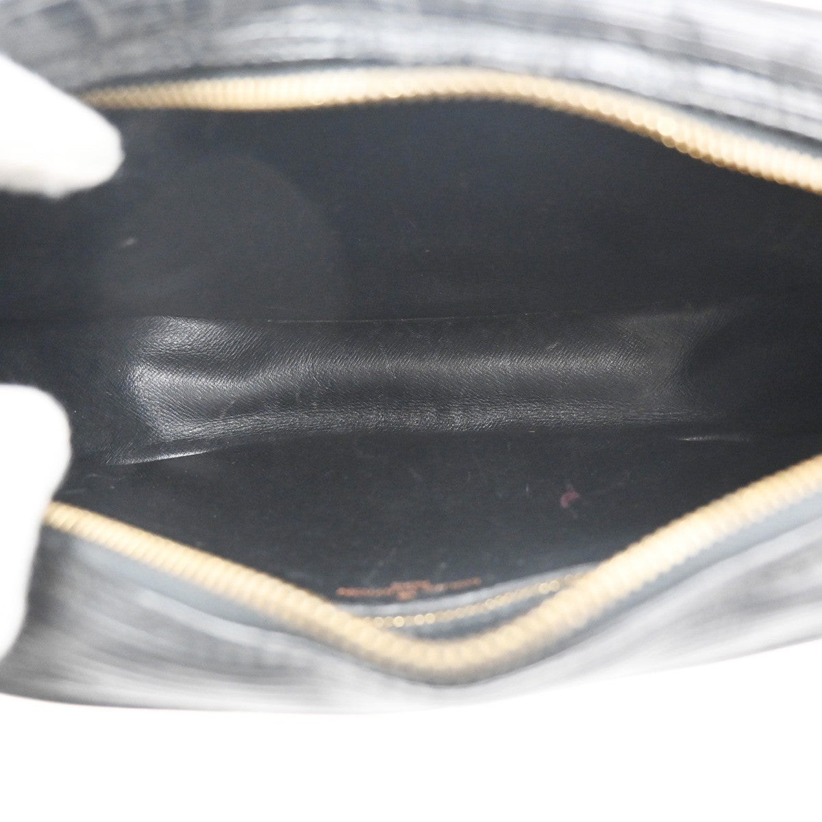 LOUIS VUITTON LV Logo Jeune Fille Shoulder Bag Epi Leather Black M52152 65CA685