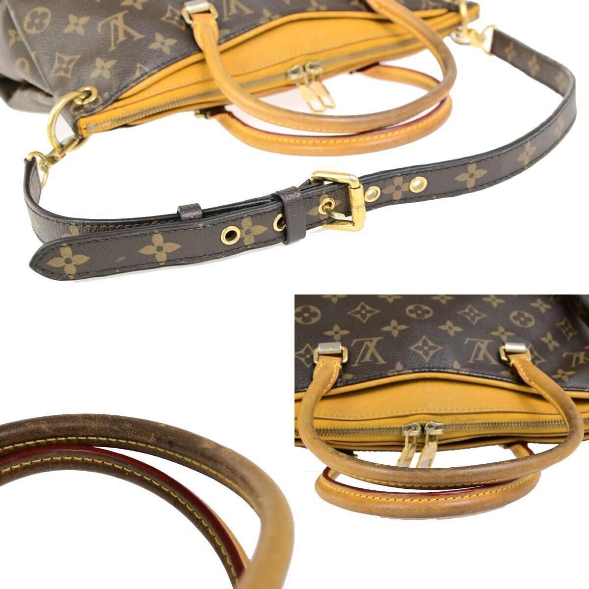 LOUIS VUITTON Pallas 2Way Shoulder Hand Bag Monogram Leather SN M40929 25FB259